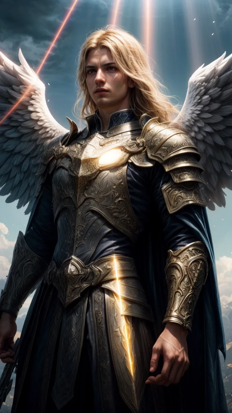 a woman with angel wings in an image from the movie'archangels ', starring as a very powerful female warrior and an angel
