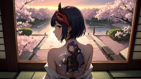 AI generated picture of 九條裟羅